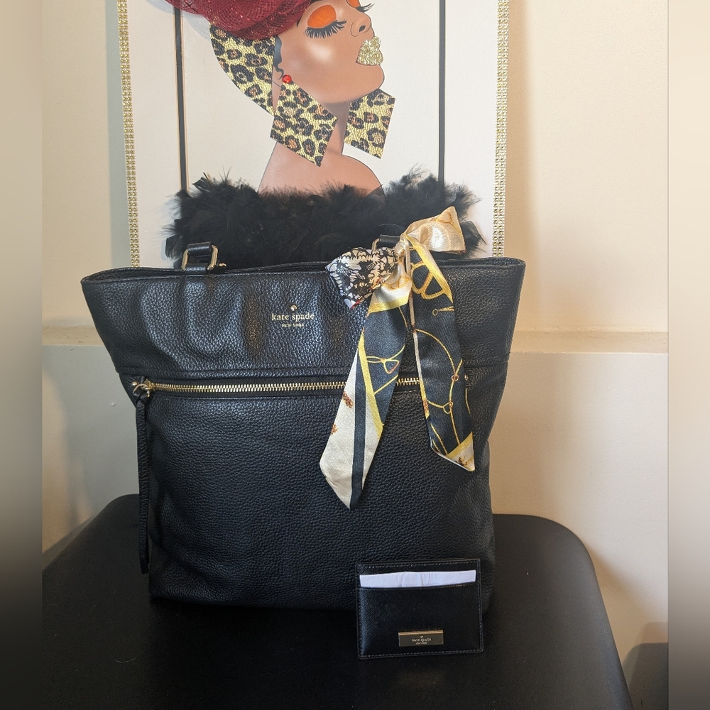 Kate Spade Cobble Hill Pebble Tote Bag w/NWT Kate Spade Card Holder Combo - Picture 3 of 16